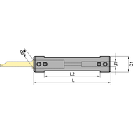 Tool holder 676.0016-D 16x75mm (cutting inserts-6+7mm) IC